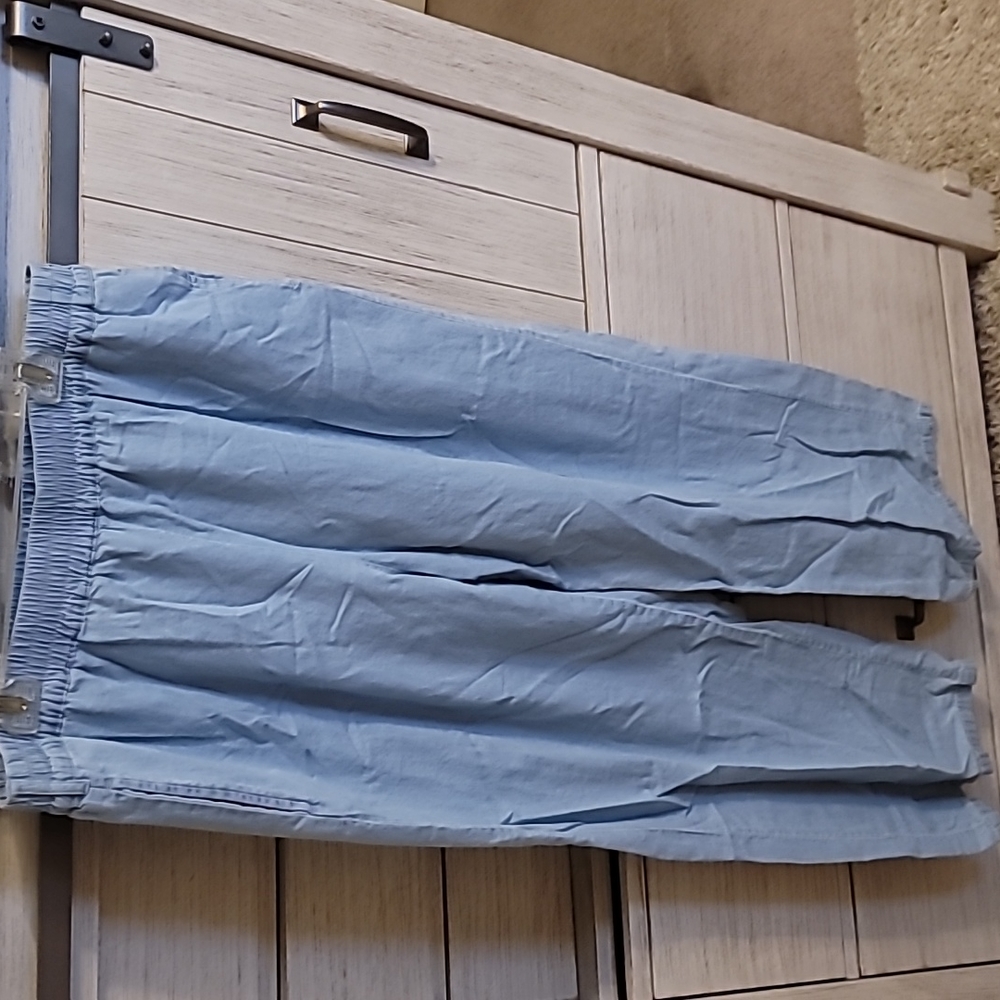 Forever 21+ wide leg denim chambray pants